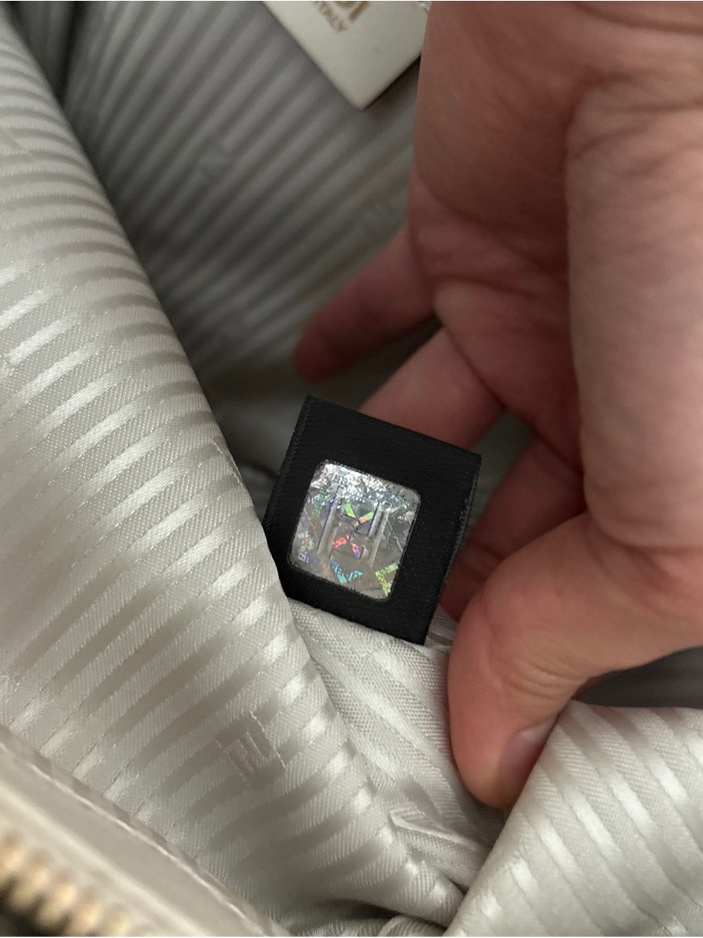 Fendi 2Jours White Leather Tote Bag - Picture 7 of 13